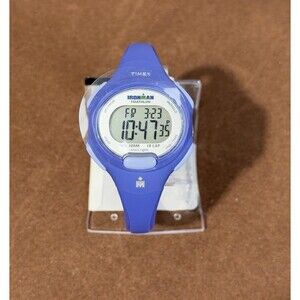 Timex Womens Ironman Triathlon Watch T5K784 Indigo 100m Chronograph 10 Lap Alarm